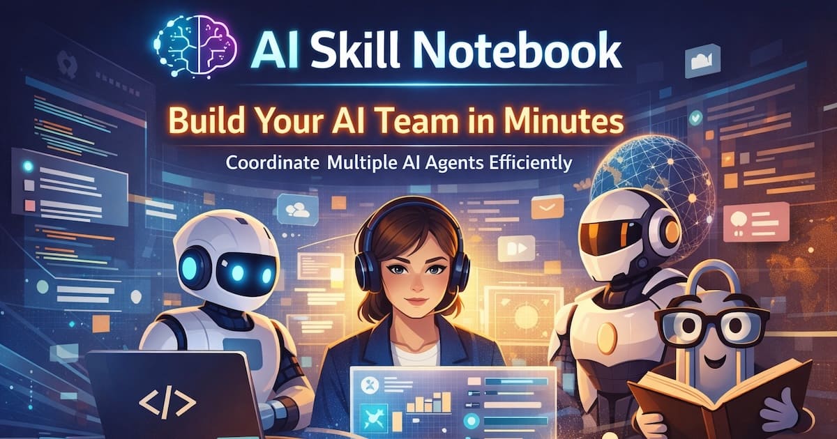 AI Skill Notebook: The New Way to create an AI Team